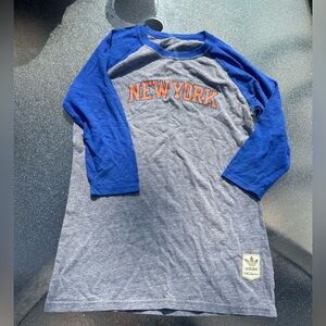 Adidas New York Knicks 3/4 sleeve shirt